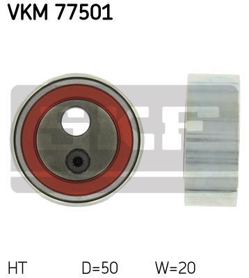 Galet tendeur de courroie de distribution (Galet tendeur de courroie crantée) SKF VKM 77501
